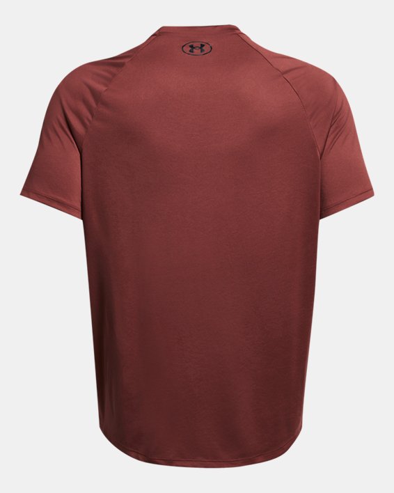 Men's UA Tech™ 2.0 Short Sleeve in Red image number 3